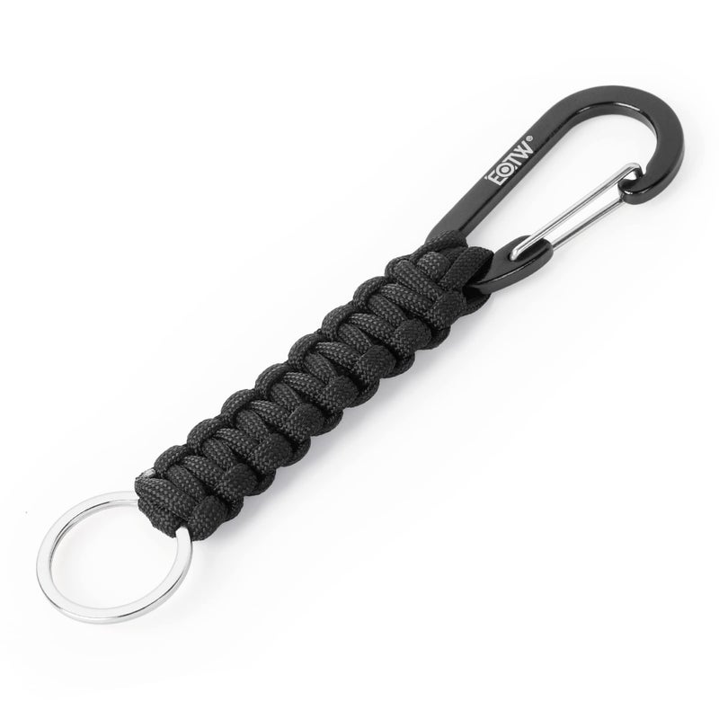 EOTW Carabiner Keychain,Paracord Keychain Small Aluminum Clip D Ring for Camping, Hiking, Fishing, Or As A Key Organizer - Image 1